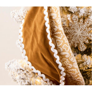 4" Sueded Gingerbread Ribbon (10 Yards)
