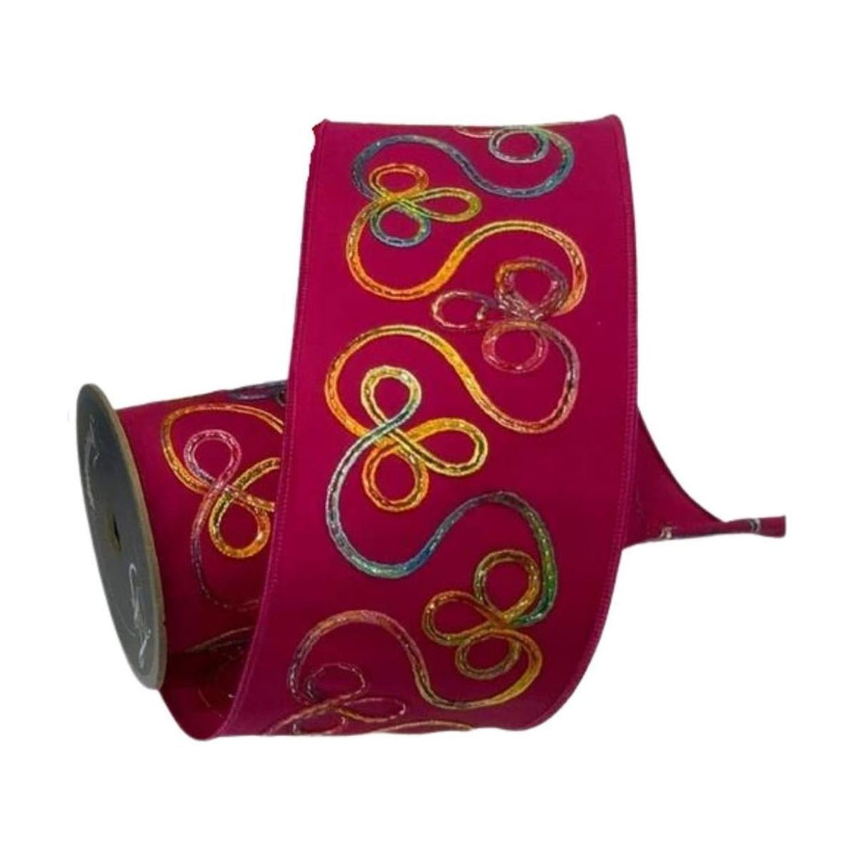 4" Whimsy Ribbon: Fuchsia (10 Yards)