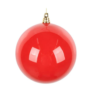 4.75" High-Gloss Ball Ornament: Red