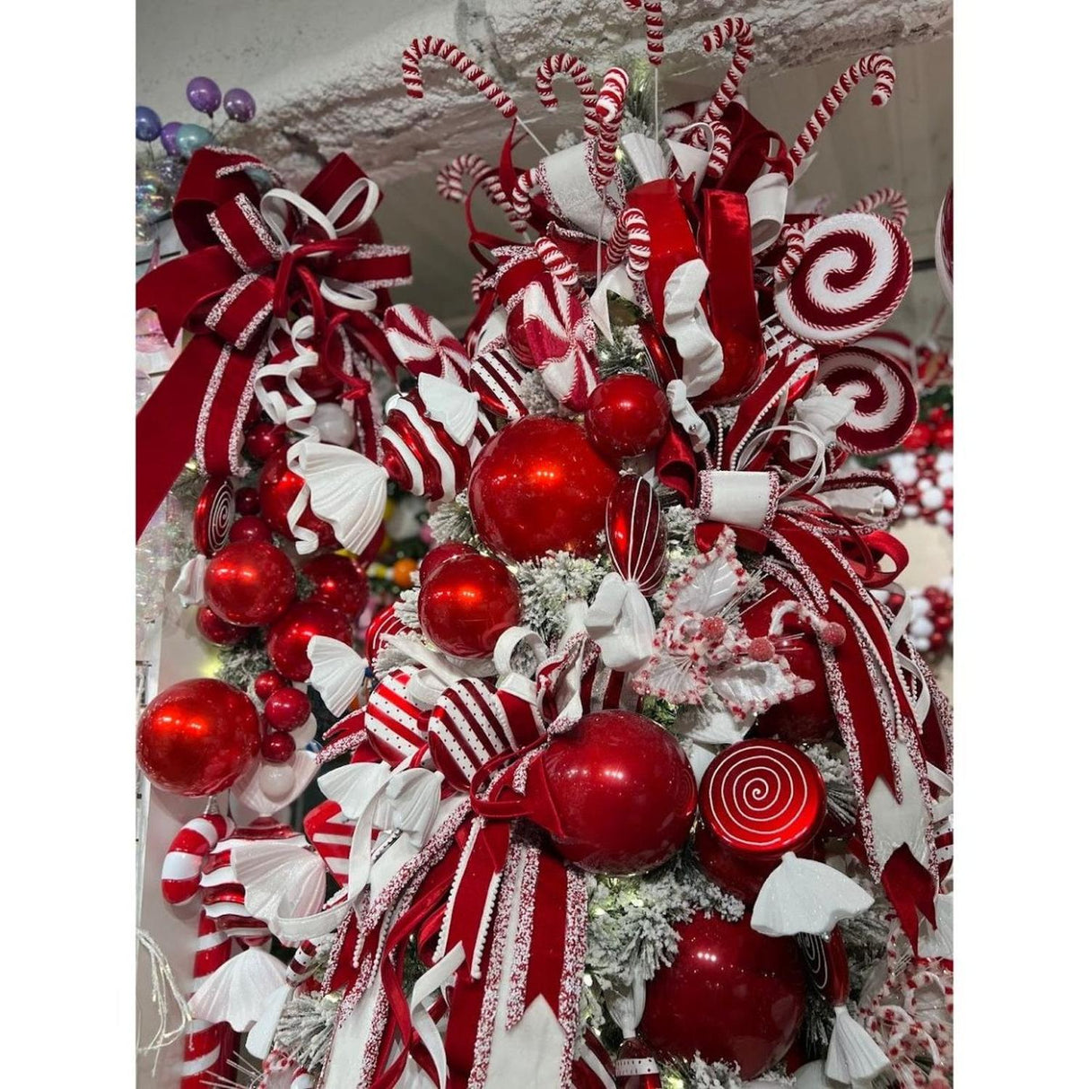 6" White Shiny Ball Christmas Ornaments