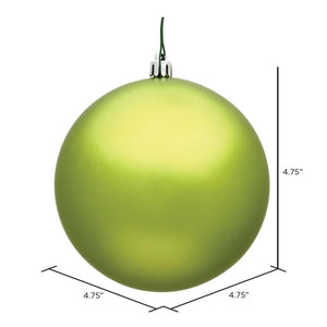 4.75in Lime Green Christmas Ornament Assortment (Set of 4)