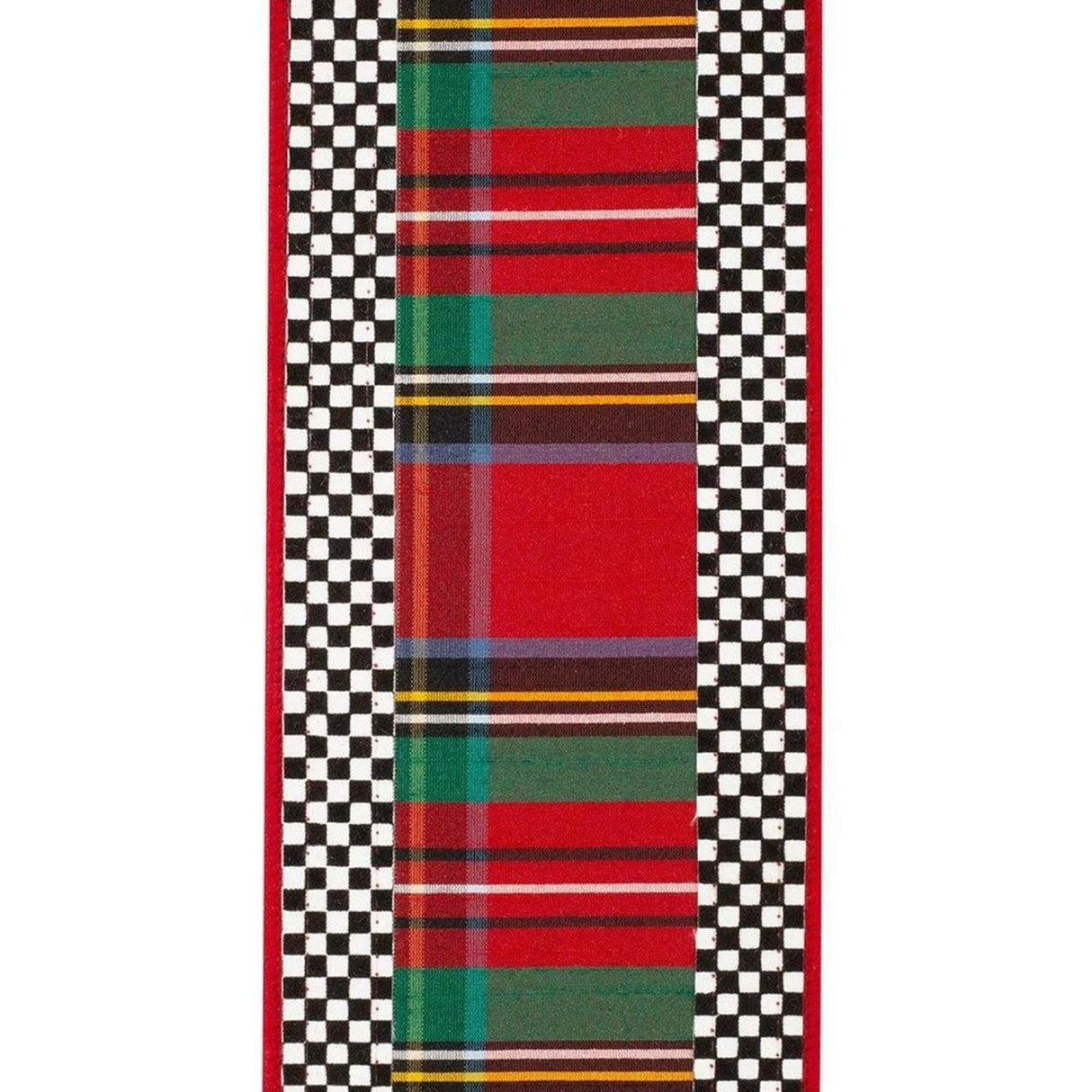 4in Plaid Ticking Tradition Ribbon (5 Yards)