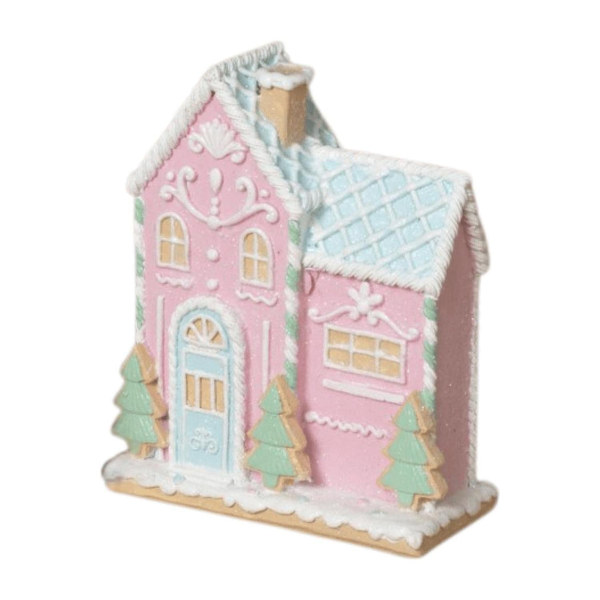 5" Glitter Holiday Ice Cream House