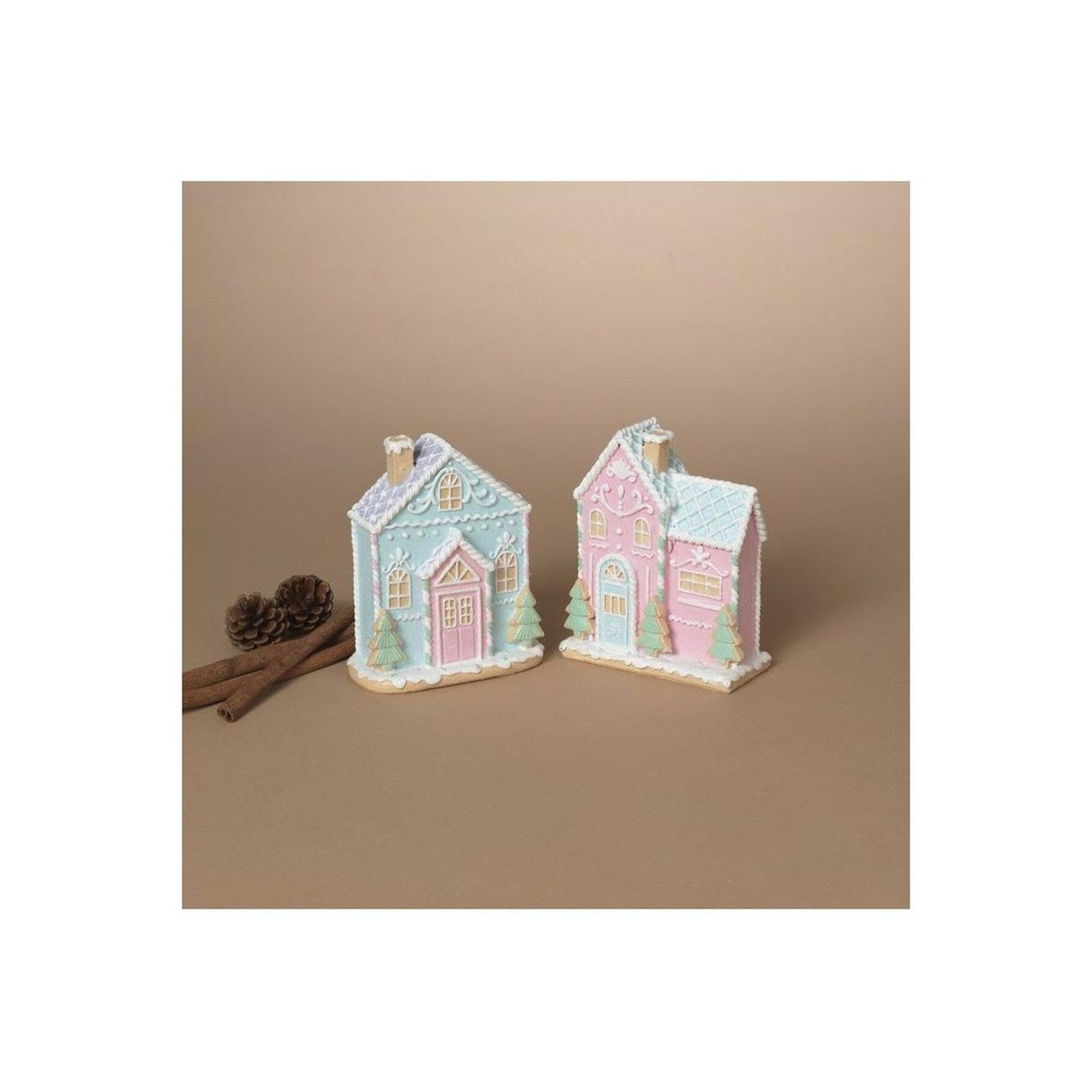 5" Glitter Holiday Ice Cream House