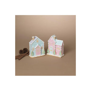 5" Glitter Holiday Ice Cream House