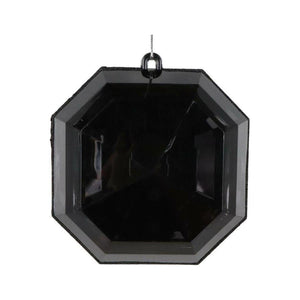 6" Acrylic Square Jewel Ornament: Black (Set of 2)