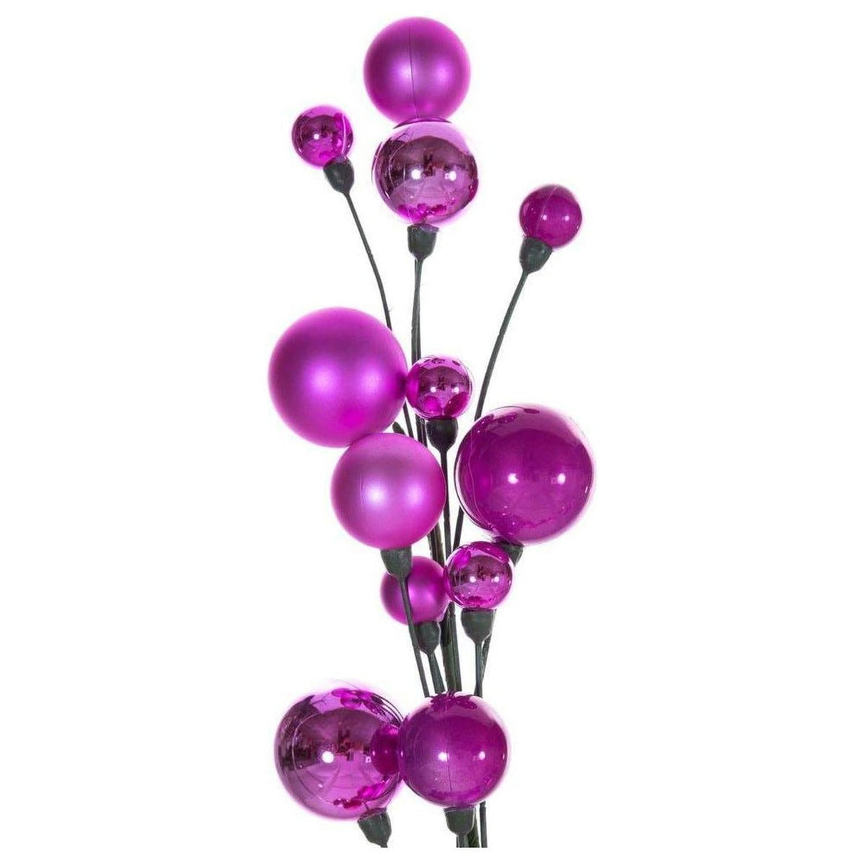 6' Ball Branch Garland: Hot Pink