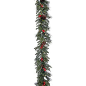 6' LED Forest Berry Fir Garland