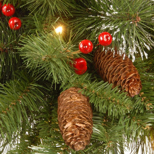 6' LED Forest Berry Fir Garland