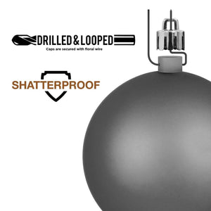 6in Lavender Pearl UV Drilled Ball Ornament (4 pack)
