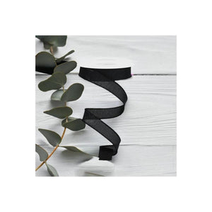 7/8" Royal Canvas Ribbon: Black (10 Yards)