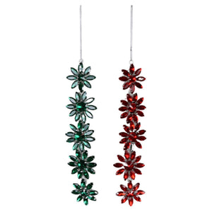 7.9" Rhinestone Faux Jewel Ornaments