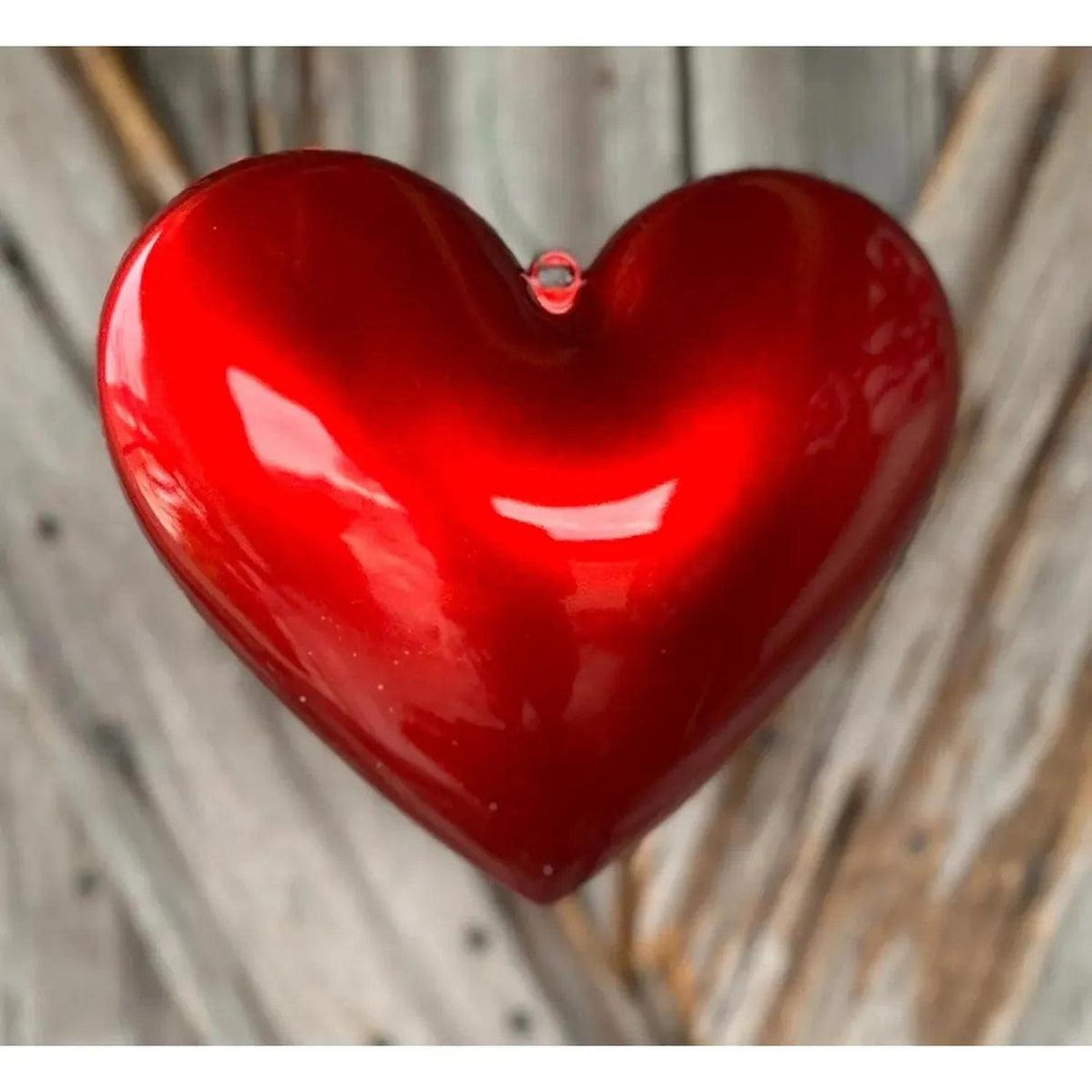 8" Candy Apple Heart