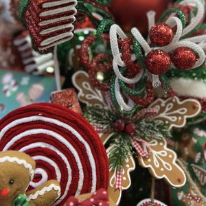 8" Gingerbread Snowflake Ornament