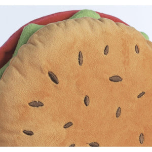 8" Plush Burger Accent