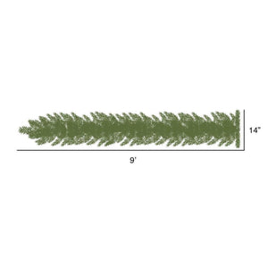 9' Pink Fir Holiday Garland, Pink Dura-Lit LED