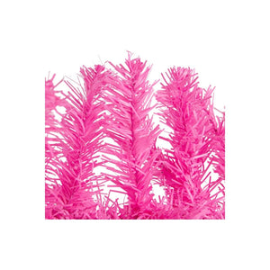 9' PVC Pine Garland: Pink Unlit