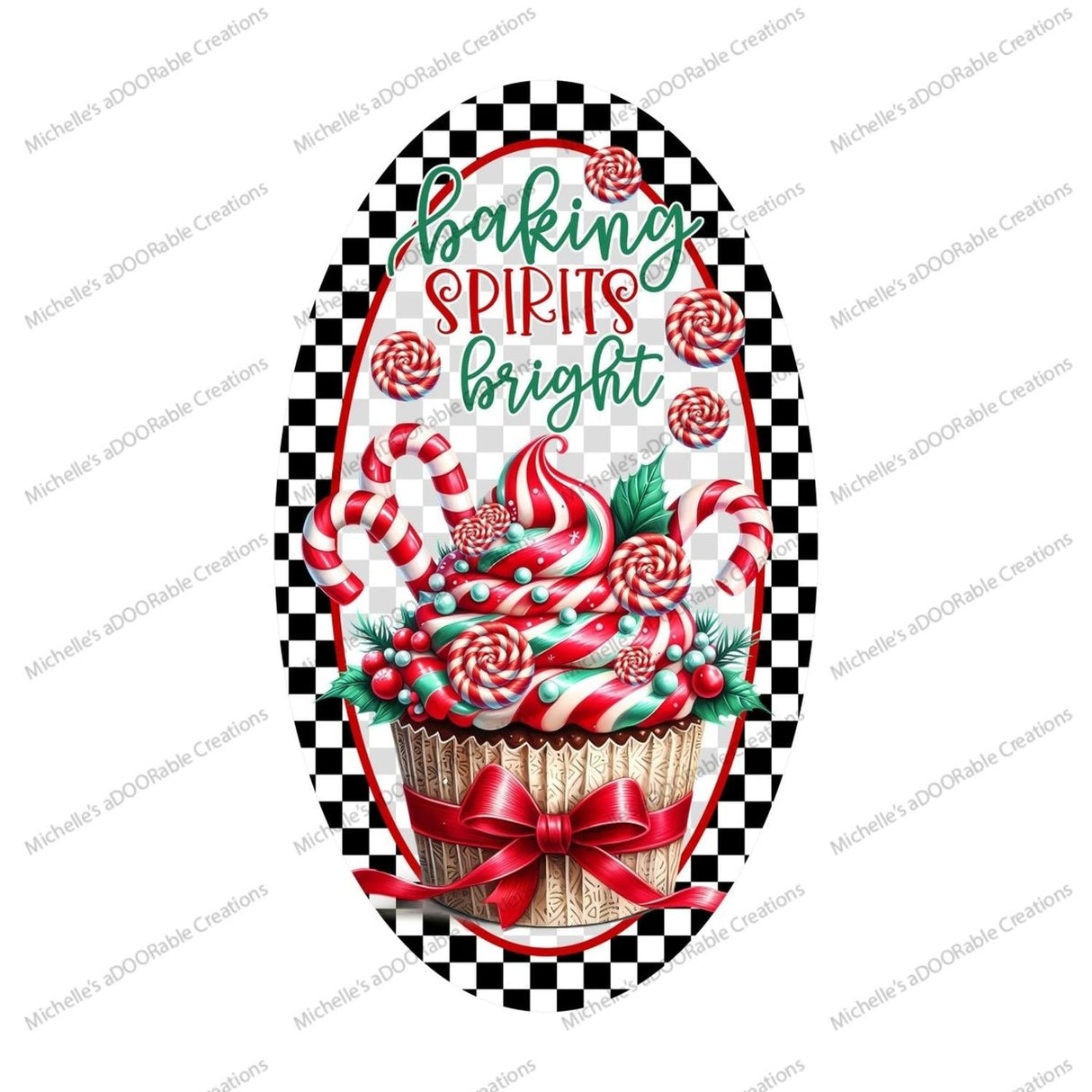Baking Spirits Bright Christmas Sign