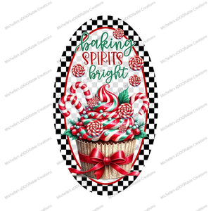 Baking Spirits Bright Christmas Sign