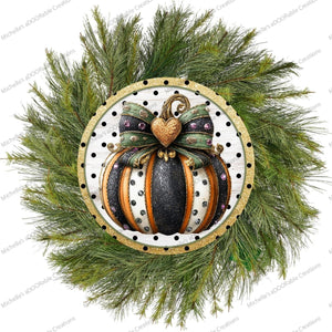Bougee Pumpkin Orange Black Sign