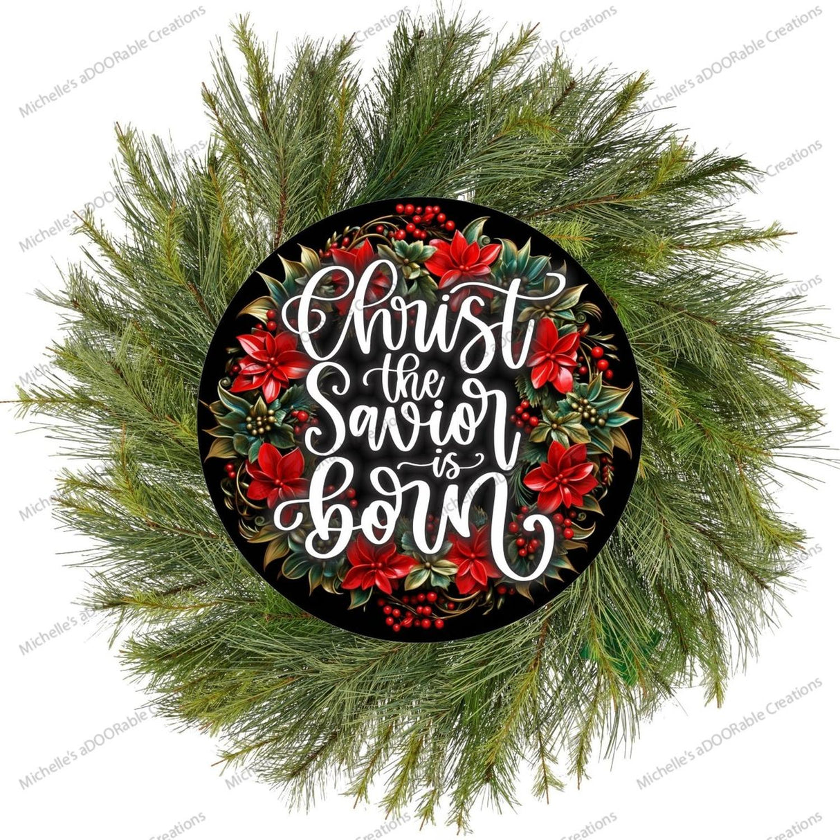 Christ The Savior is Born Christmas Sign