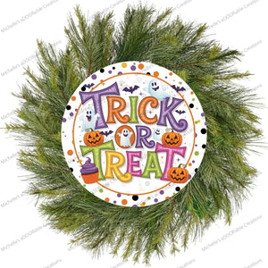 Colorful Halloween Trick or Treat Sign