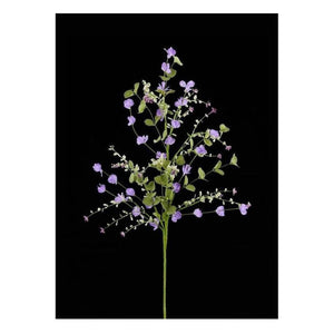 Fabric Flower Eucalyptus Spray: Lavender