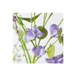 Fabric Flower Eucalyptus Spray: Lavender