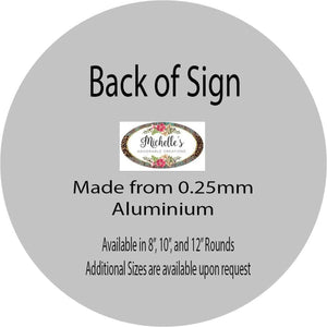 Colorful Halloween Clown Round Sign