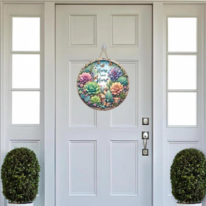 Home Sweet Home Succulent Sign