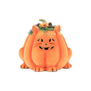Jackie The Kitty Cat Pumpkin Candy Container