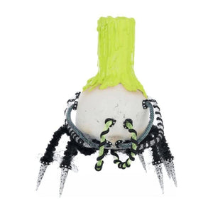 Katherine's Collection 12" Chaotic Spider Skull Candle Holder