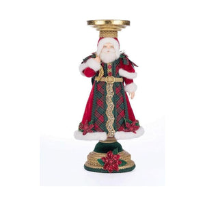 Katherine's Collection 13.5" Holiday Magic Santa Candlestick