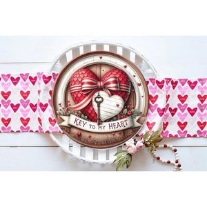 Key To My Heart Valentine Round Sign