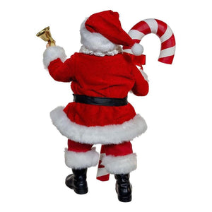 Kurt Adler 10.5" Fabriché Santa With Candy Cane