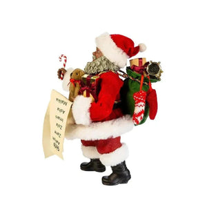 Kurt Adler 10.5-Inch Fabriché African American Santa