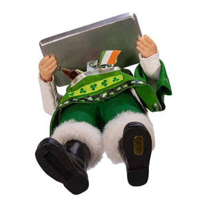 Kurt Adler 10.5-Inch Fabriché Musical Irish Chef Santa