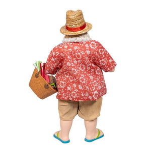 Kurt Adler 10.5-Inch Fabriché Palm Beach Santa
