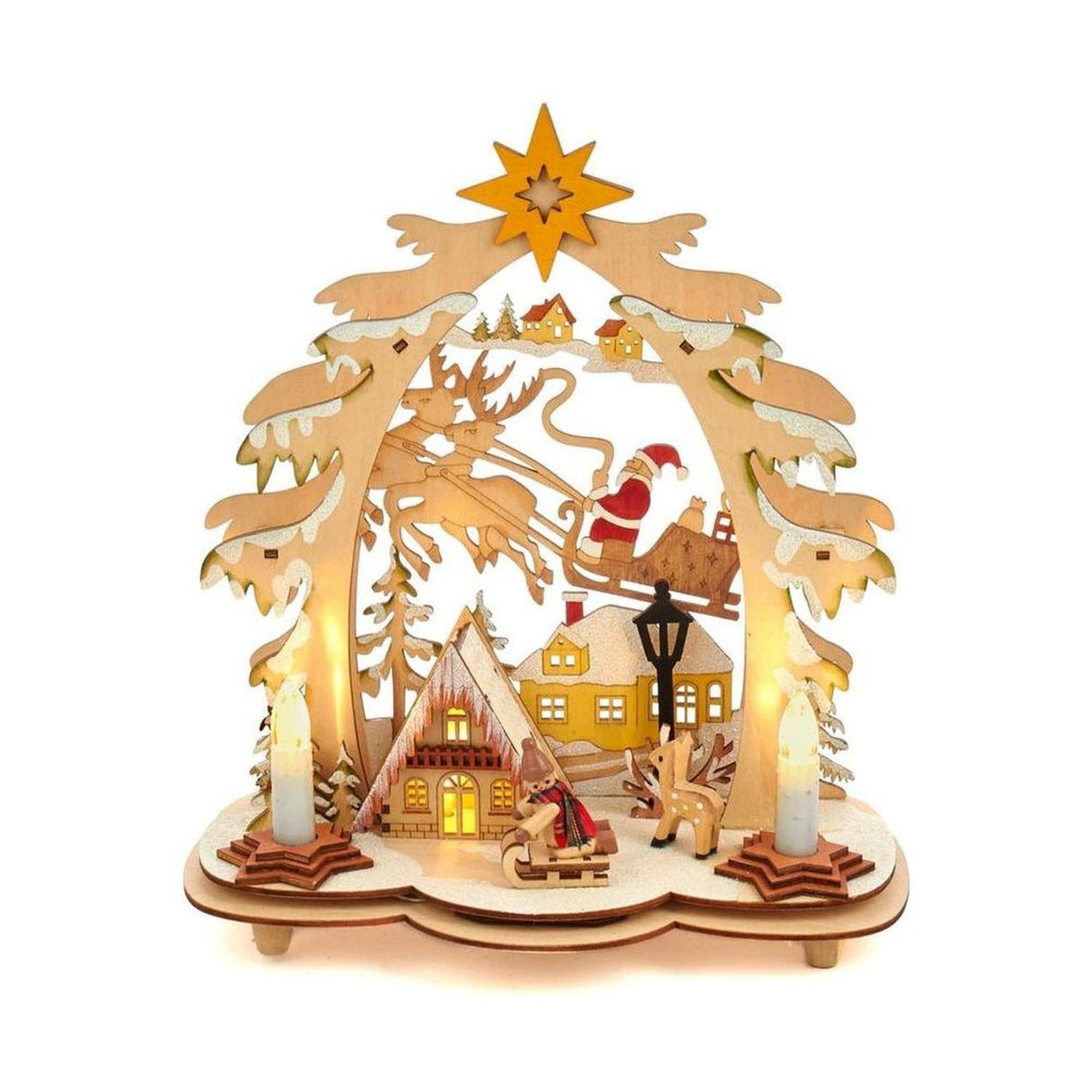 Kurt Adler 10.82" Battery-Operated Village LED House