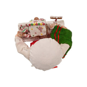 Kurt Adler 11" Fabriché Santa with Gingerbread Train