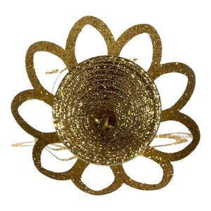 Kurt Adler 12-Inch Gold Glitter Metal Angel Treetop