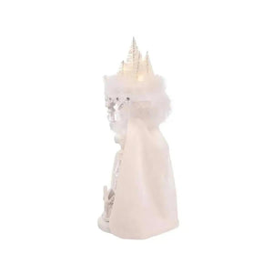 Kurt Adler 15" Hollywood Nutcrackers™ White Winter LED Hat Nutcracker