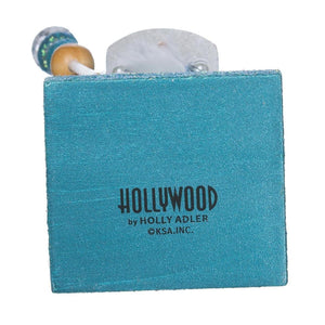 Kurt Adler 17" Hollywood Turquoise/White Nutcracker