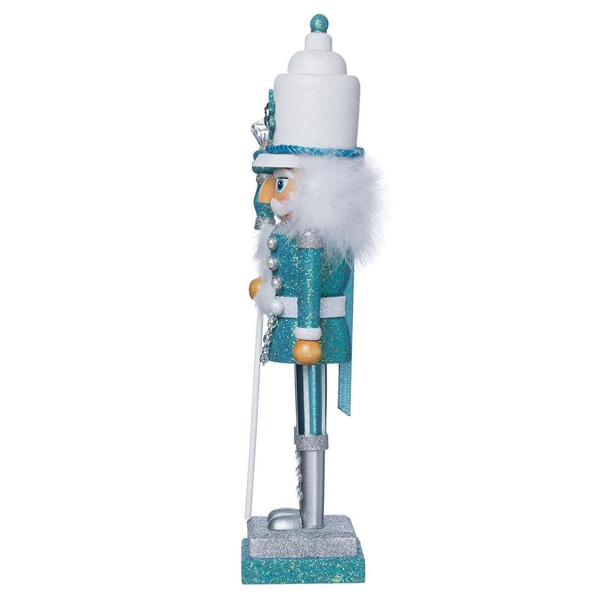 Kurt Adler 17" Hollywood Turquoise/White Nutcracker
