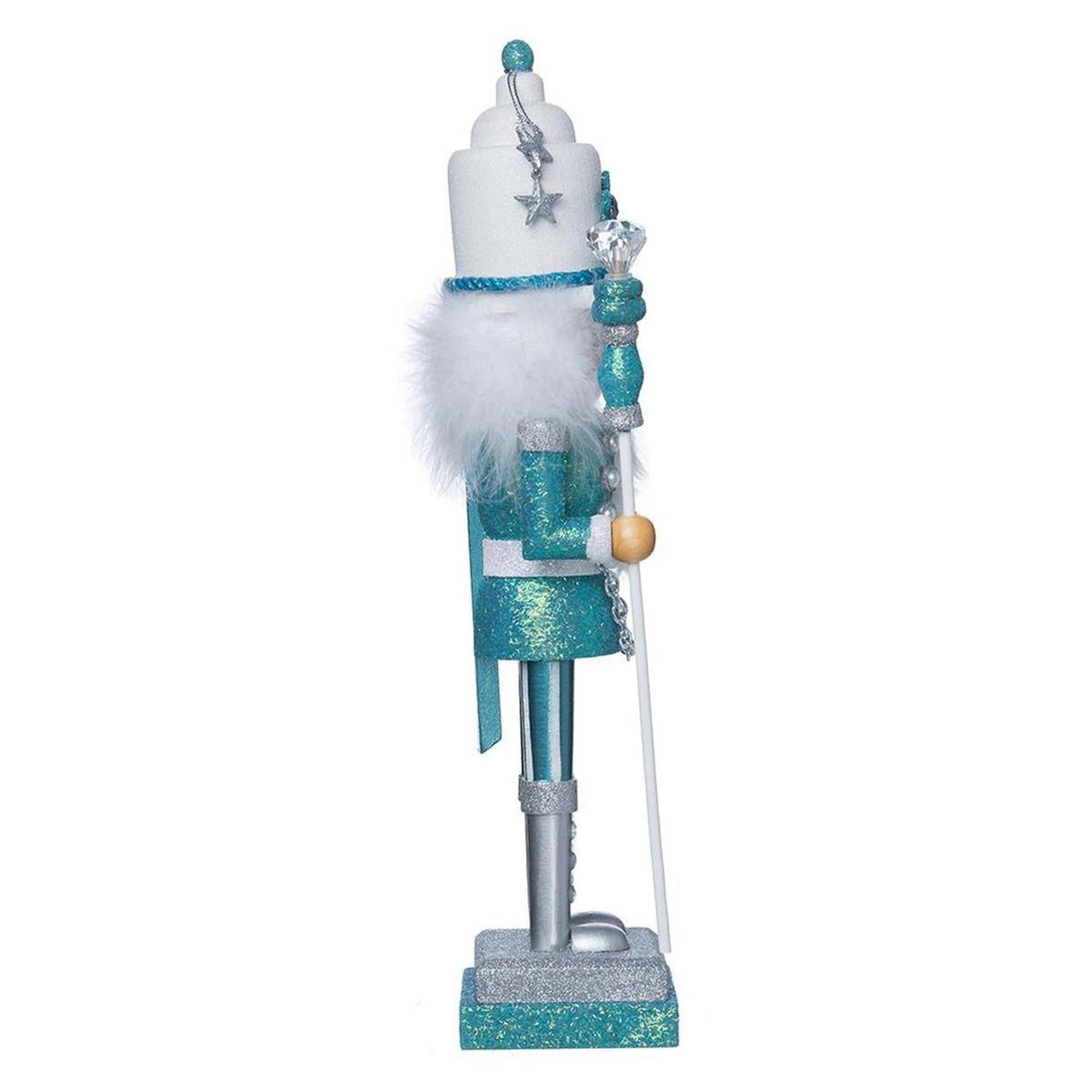 Kurt Adler 17" Hollywood Turquoise/White Nutcracker