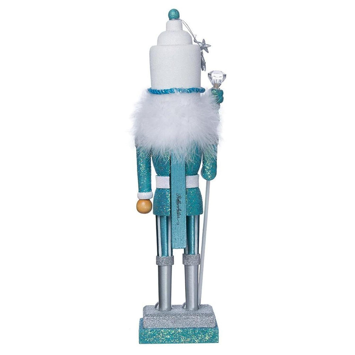 Kurt Adler 17" Hollywood Turquoise/White Nutcracker