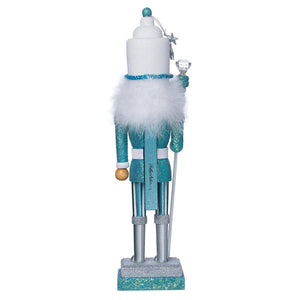 Kurt Adler 17" Hollywood Turquoise/White Nutcracker