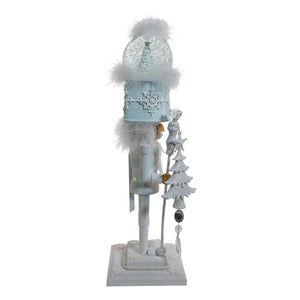 Kurt Adler 20-Inch Musical White Soldier Water Globe Hat Nutcracker