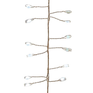 Kurt Adler 300-Light Cluster Garland Cool White LED Twinkle Lights