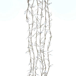 Kurt Adler 300-Light Cluster Garland Cool White LED Twinkle Lights